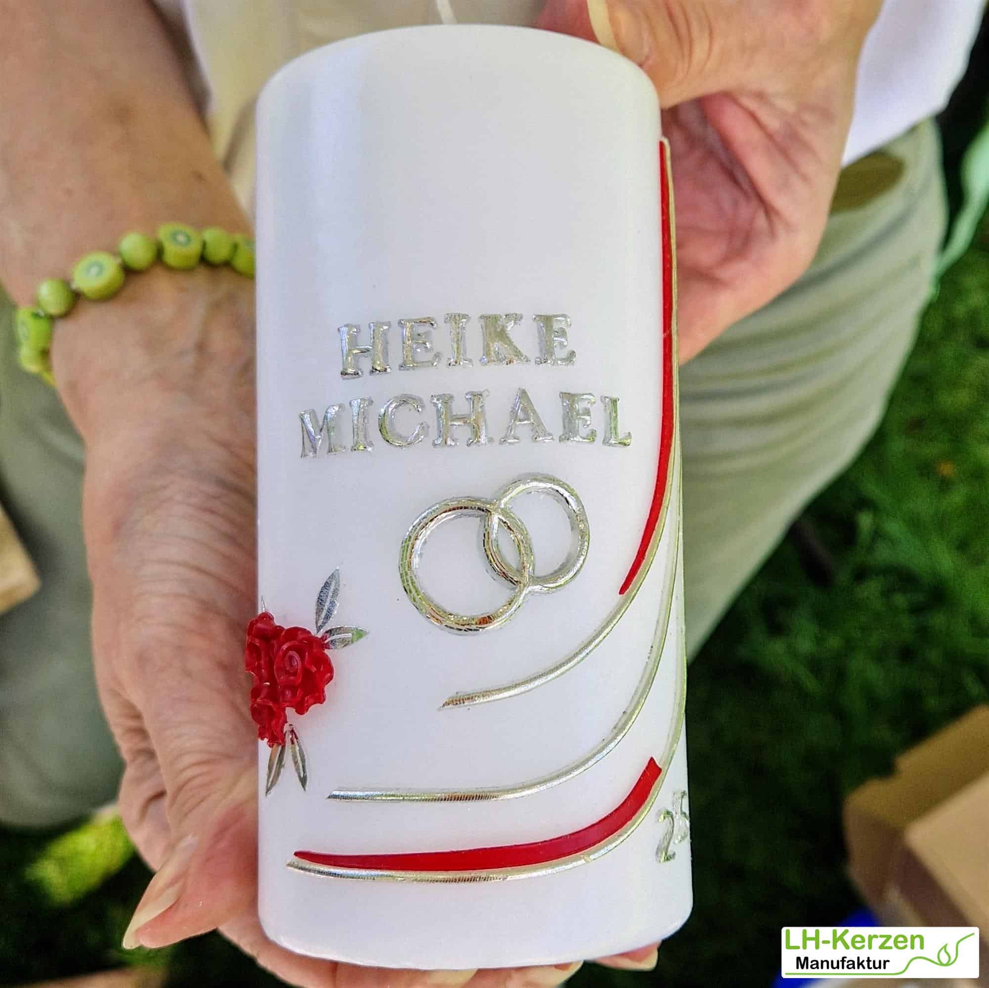 Kerzenbeschriftung Beschriftete Kerze